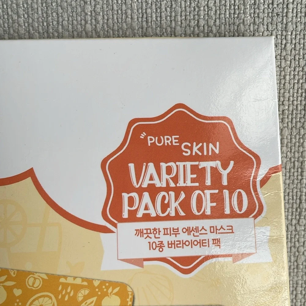 Esfolio k beauty pure skin variety pack of 10 essence sheet masks for face